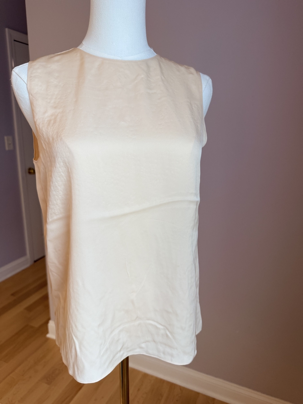 Theory Cream Sleeveless Women's Camisole Peach Color